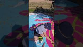 Pflugerville Mural progress video 2 [upl. by Aihtyc]