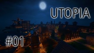 Minecraft Utopia 01 • Der Cowboy besucht einen Minecraft BauServer [upl. by Silberman]