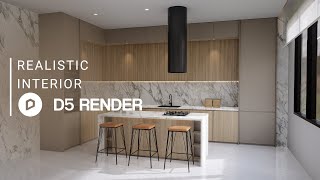 D5 Render realistic interior rendering tutorial  Pantry 206 [upl. by Anhej]