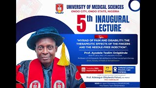 5TH INAUGURAL LECTURE BY PROF AYODELE TESLIM ONIGBINDE TU10092024 [upl. by Hcirdla395]