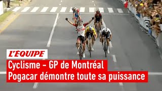 Grand Prix de Montréal  Pogacar sillustre avec un nouveau sprint incroyable devant van Aert [upl. by Correna367]