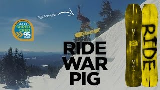 Ride War Pig Snowboard Review  Board Insiders  2017 Ride Snowboards Warpig Review [upl. by Acisset]