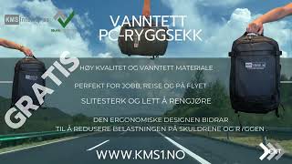 GRATIS Vanntett PCryggsekk i sett med hel ergonomisk KENT kontorstol KMS INTERIØR Kontorinnredning [upl. by Wearing]