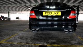 C63 AMG stock exhaust [upl. by Ruddie261]