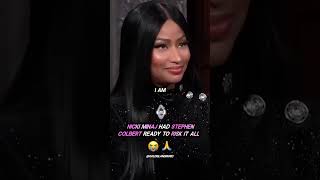 Nicki Minaj HAD Stephen Colbert READY to RISK IT ALL 😭🙏 [upl. by Kared324]