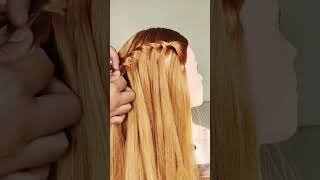 Waterfall braid  waterfall hairstyle [upl. by Orlantha]