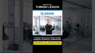 Jobs in Turkish 6  Meslekler  Turkish Language lessons [upl. by Currey61]