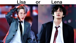 LISA OR LENA 72 💜  BTS Choices  helena035 [upl. by Arihat]