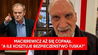 quotMilion złotych za ochronęquot Macierewicz aż cofnął się do reportera WP [upl. by Ahseikal]