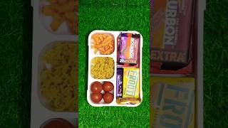 Dairy Milk Chocolate Biscuits Maggi Noodles Kurkure Gulab Jamun amp Frooti Lunch Box Ideas 🥰 😋 [upl. by Steen]