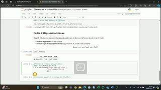 Statistiques et probabilités sur Python  Regression linéaire [upl. by Perceval]