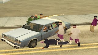 Gang War in GTA San Andreas  Gang Cheat [upl. by Gnohp135]