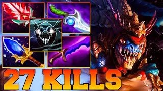 27 Kills Slark Dota 2  Slark Dota 2 Safelane Carry Meta Pro Gameplay Build Guide 735 [upl. by Dranyam585]