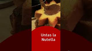 Idea para un postre súper rápido con Nutella y Pandoro o Panettone [upl. by Garik]