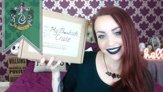 My Bookish Crate House Pride unboxing  SLYTHERIN [upl. by Neelear768]