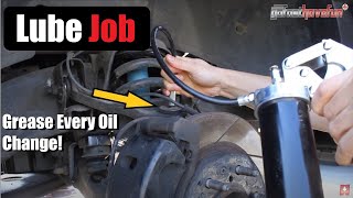 How to do a Chassis Lube Ball Joints Tie Rods Ends and more  AnthonyJ350 [upl. by Epilef]