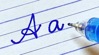 How to write English capital and small letters  Cursive writing a to z Cursive abcd  letters abcd [upl. by La Verne]