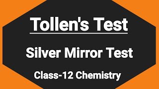 Tollens Test Silver mirror test class12 organic chemistryTest for aldehydes [upl. by Vargas]