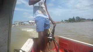 A boat trip from Albina Suriname to French Guiana [upl. by Vachill145]