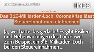 Es gibt Risiken und Nebenwirkungen des Lockdown Ein 316MilliardenLoch bei den Steuereinnahmen… [upl. by Eidderf]