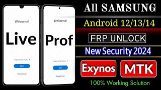 Samsung Frp Bypass 2024  Android 121314  New Security 2024  Factory Reset Protection Bypass [upl. by Edsel]