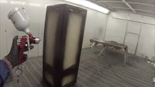 How to Spray Paint a Fridge in Satin Black [upl. by Dean]