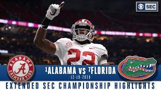 SEC Championship Extended Highlights 1 Alabama Crimson Tide vs 7 Florida Gators  CBS Sports HQ [upl. by Eelarual879]