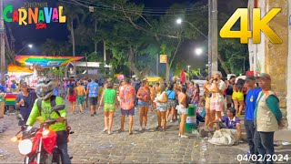 PRÉ CARNAVAL FIM DE FESTA A NOITE EM OLINDA  PE Domingo 4 de fevereiro de 2024 [upl. by Thorr70]