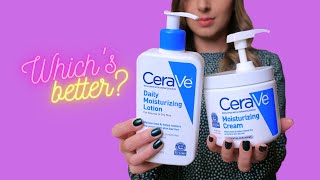 CERAVE MOISTURIZER 💦 LOTION or CREAM Which’s Better [upl. by Liag]