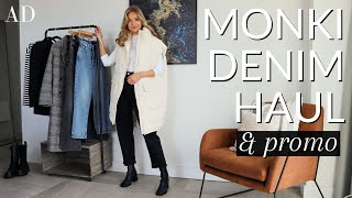 MONKI DENIM JEANS HAUL amp DISCOUNT OFFER [upl. by Broderic]