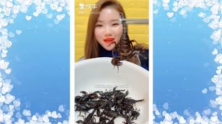 ChinaASMR Chinese Eating Exotic Food Insects [upl. by Haleemaj]