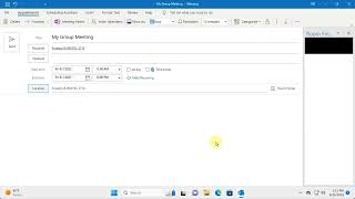 Windows Self Booking a Meeting Room using Outlook on a PC [upl. by Nnayd]