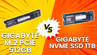 Gigabyte M2 PCIe 512GB vs Gigabyte NVMe SSD 1TB  Which Internal Hard Drive Is Better For You [upl. by Nomannic]