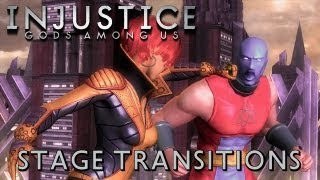 Injustice Gods Among Us  All Stage Transitions 1080p TRUEHD QUALITY [upl. by Mcnally518]