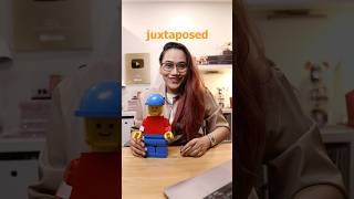 What does JUXTAPOSED mean 🤔 learnwithlyqa english wordoftheday [upl. by Ewan]