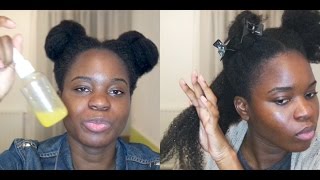 Comment démêler les cheveux afro sans peigne  Recette démêlant TRÈS EFFICACE [upl. by Nami]