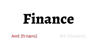 How to Pronounce finance in American English and British Englishfinance [upl. by Stannfield617]