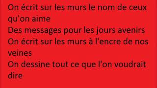 Kids United On écrit sur les murs lyrics [upl. by Owades]