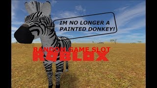 ROBLOX Random Game Slot  Life and Death of our Zebra ZEBRA MODEL FINISHED [upl. by Teodor242]