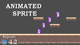 Animation with Animated Sprite  Learn Godot 4  no talking [upl. by Rebm]