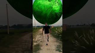 Green Planet Falling On Earth 😯 viralshorts shorts vfx shortsfeed shortsyoutube [upl. by Sclater]