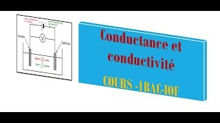 Cours de 1BACIOF Conductance et Conductivité [upl. by Akihc]