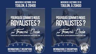 Pourquoi être royaliste  François Davin [upl. by Imeon]