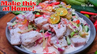 KINILAW  This Unusual way of Cooking Turned out very DELICIOUS❗ Easy yellowfin tuna recipe [upl. by Ebony]