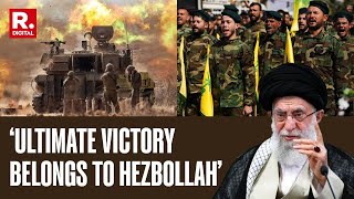 IsraelHamas War Iran Supreme Leader Khamenei Says Ultimate Victory Belongs To Hezbollah [upl. by Werby]