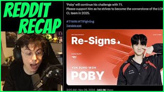 Caedrel Reacts To Los Ratones First Competitive Game T1 Poby ReSigns amp New ERL News [upl. by Wheeler]