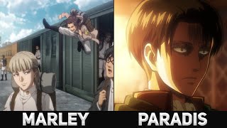 Marley VS Paradis  Return From the War  Attack On Titan Season 4 [upl. by Hafler]