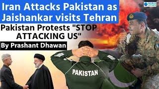 Iran Attacks Pakistan as Jaishankar visits Tehran  Pakistan Protests STOP ATTACKING US [upl. by Melesa]