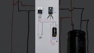 How to make24v to 12volt DCcircuit diagram electronic shortsfeed [upl. by Cavil11]