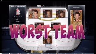 WORST TEAM IN NHL 14 [upl. by Nospmoht]